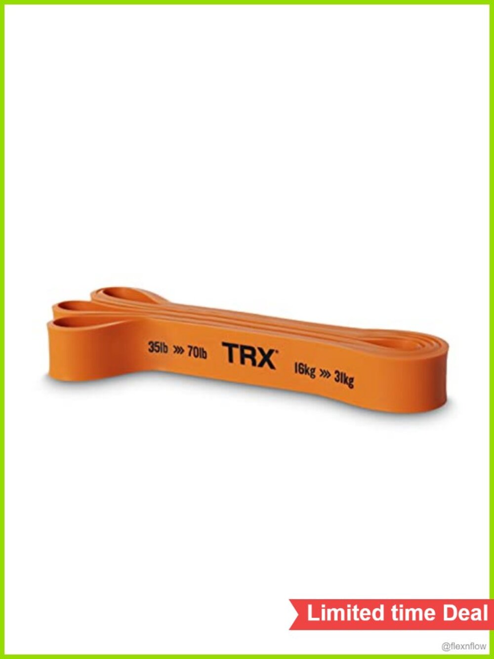 Resistance Band Set Natural Rubber 35-70 lbs Strength Training
